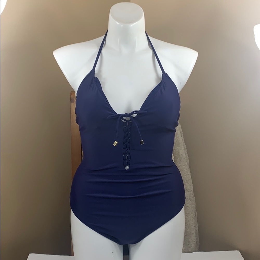 NWT NY & Co Halter swimsuit One-Piece XL